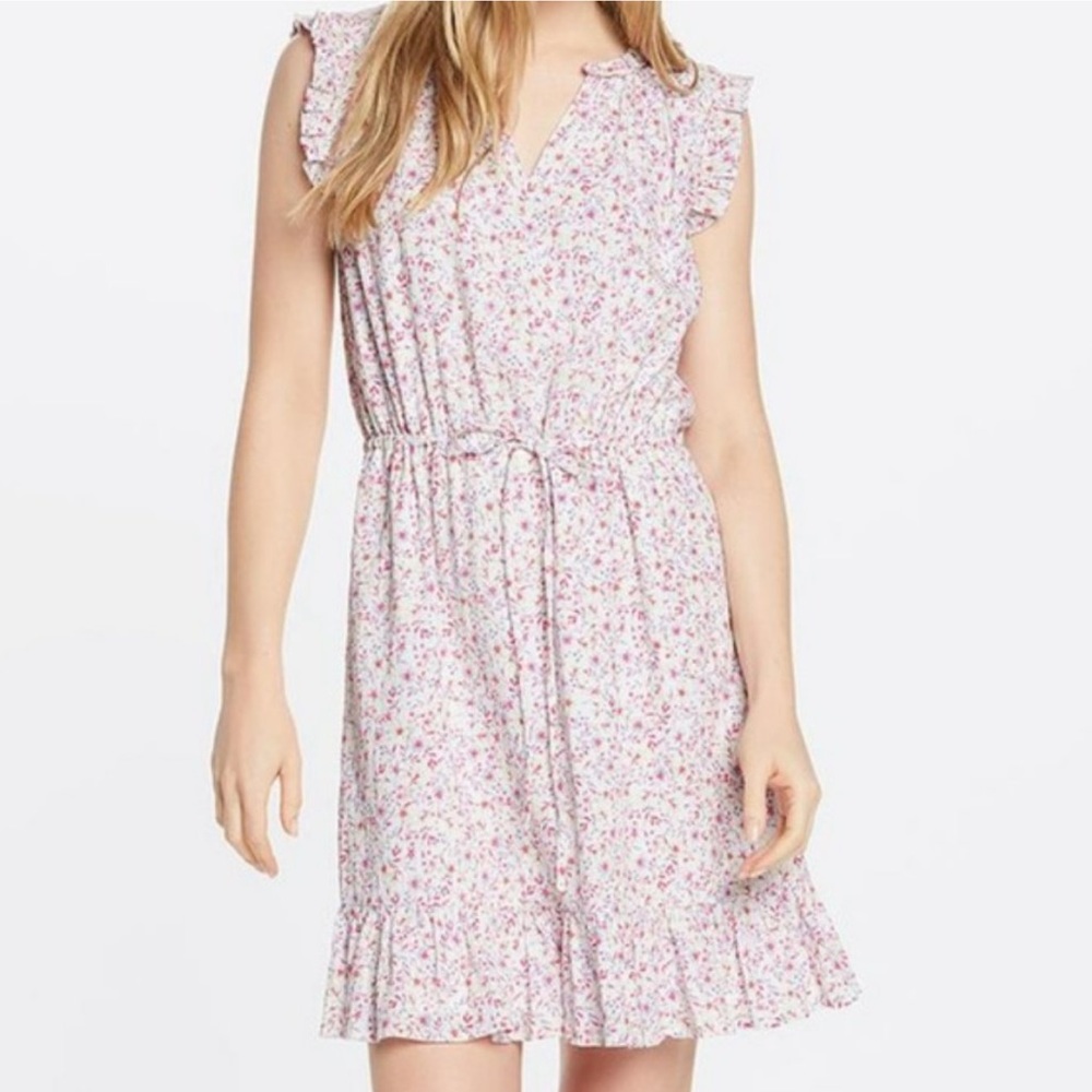NWT Draper James Floral Flutter Sleeve Popover Dress